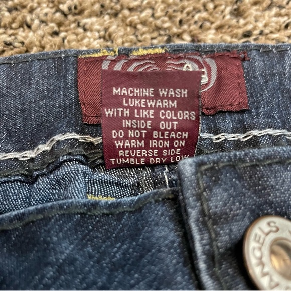Angels Y2K Embellished Jeans Sz 10 - Picture 8 of 12